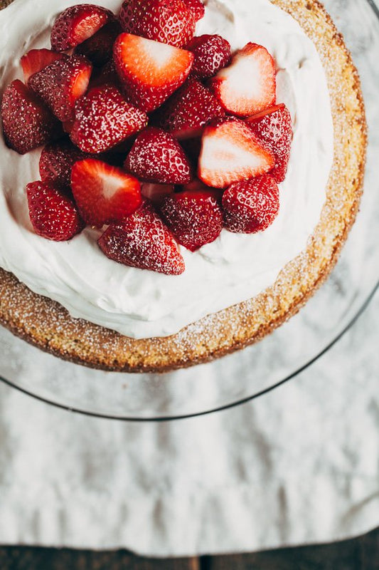 Strawberry, Orange and Almond Cake - Gluten Free