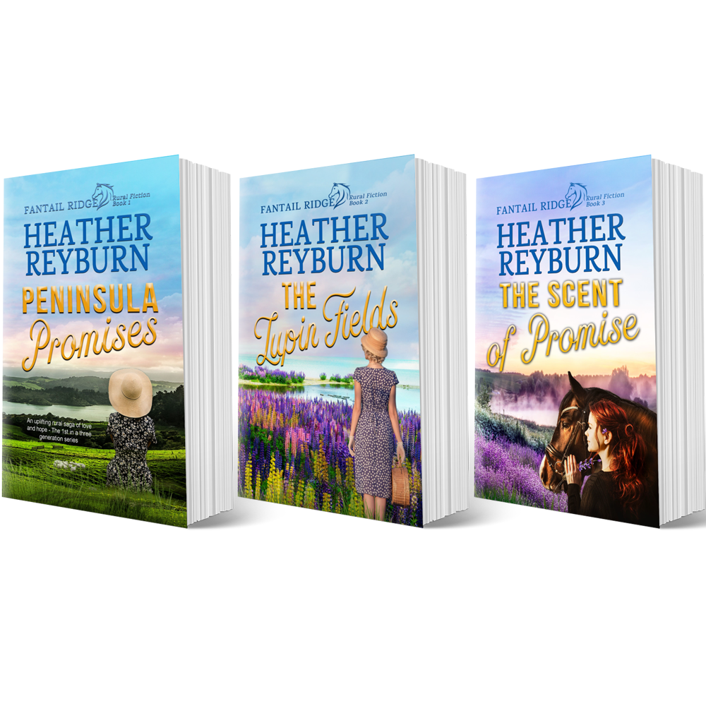 Fantail Ridge Series by Heather Reyburn. New Zealand rural fiction