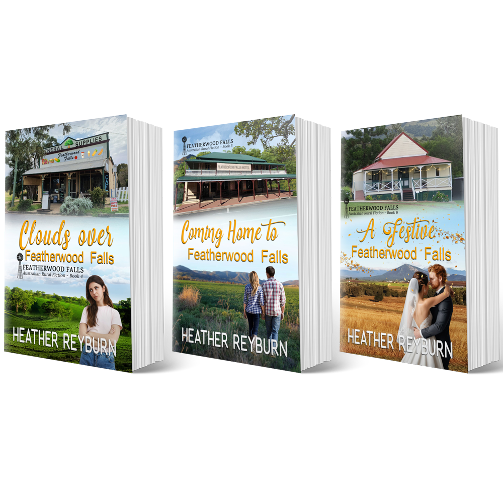 Featherwood Falls books 4-6 by Heather Reyburn. Australian rural fiction